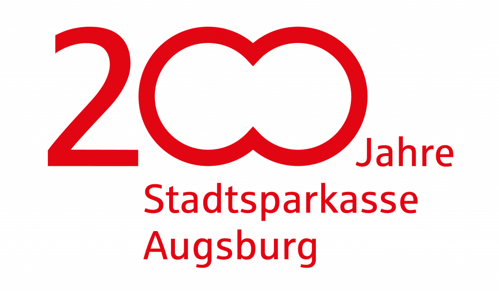 Das 200-Jahre-Logo der Stadtspaarkasse Augsburg. Die Nullen der 200 Formen ein Fernglas. BRANDSTAGE Design